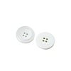 High-End Resin Buttons for Clothing, Shirts and Coats, Two-Eye and Four-Eye Buttons, White Classic Versatile Buttons, DIY Buttons