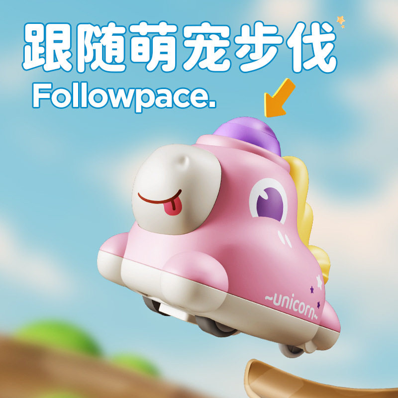 按压式动物回力车儿童小汽车男孩1-2岁3男童宝宝耐摔车子小孩玩具