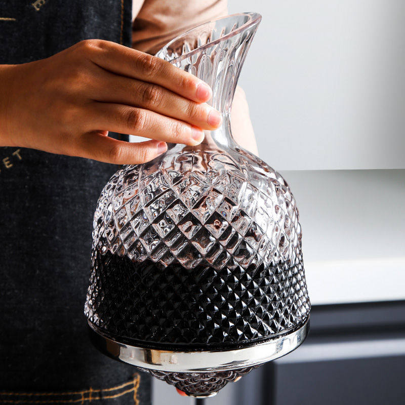 Decanter Red Wine Cup Crystal Glass Fast Gyro Rotating Tumbler Set Light Luxury Style Home High-End