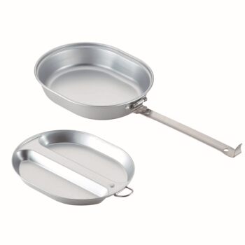 Outdoor Cooking Utensils, Us Military Field Tableware Set, Mess Kit, Aluminum Student Lunch Box, Oval Egg-Shaped Lunch Box