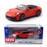 Игрушечная легкосплавная модель автомобиля Caipo 1:32 Porsche 911 Carrera Roadster Со звуком и светом 2 Открой дверь