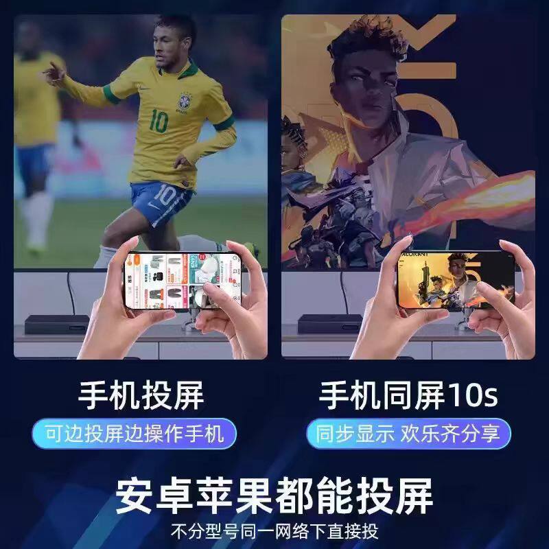 2025 New Network Tv Set-Top Box for the Elderly High-Definition 4K Box Wifi Wireless Free Screen Projection Wholesale