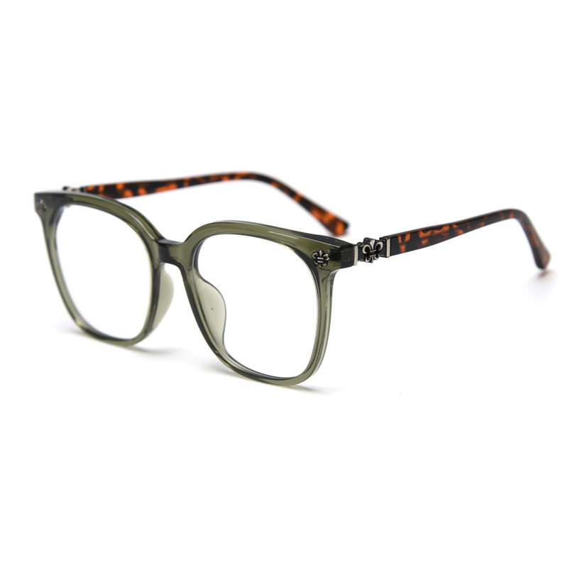 72350 new large frame TR90 myopia glasses frame men's and women's online famous literary retro flat frame can be equipped with the number of degrees