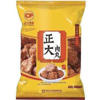 Zhengda chicken meatball 2.25kg about 70 semi-finished frozen snacks small lion head mini barbecue ingredients commercial