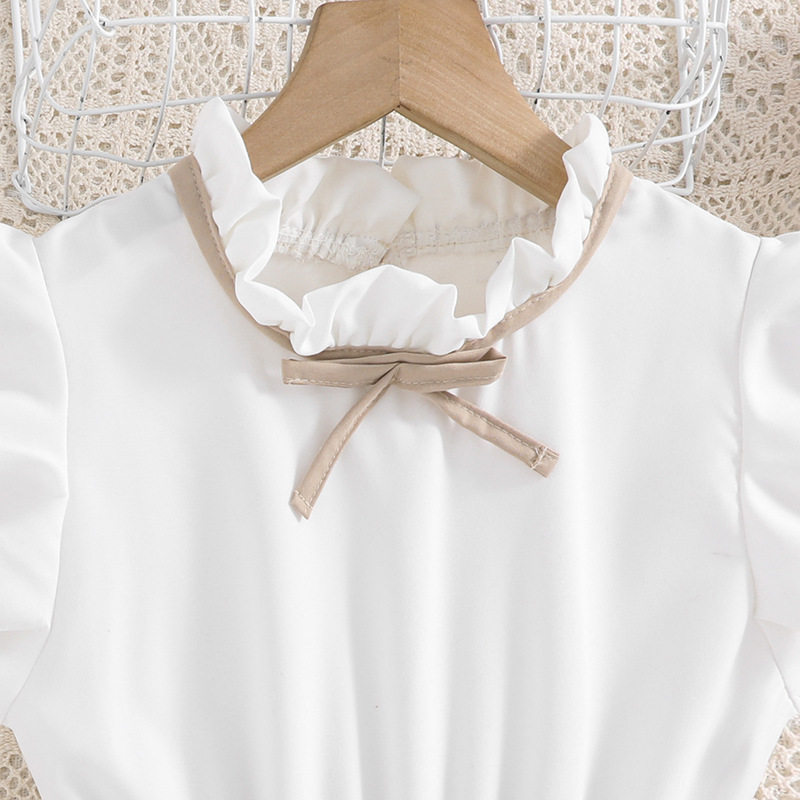 大童服装2026春夏童装欧美新款洋气飞袖拼色儿童公主裙女童连衣裙,淘宝优惠券,粉丝福利购,淘宝优惠卷