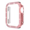 Suitable for apple watch set apple watch 7 protective case PC single and double row drill frame 45 half package 41 Hollow