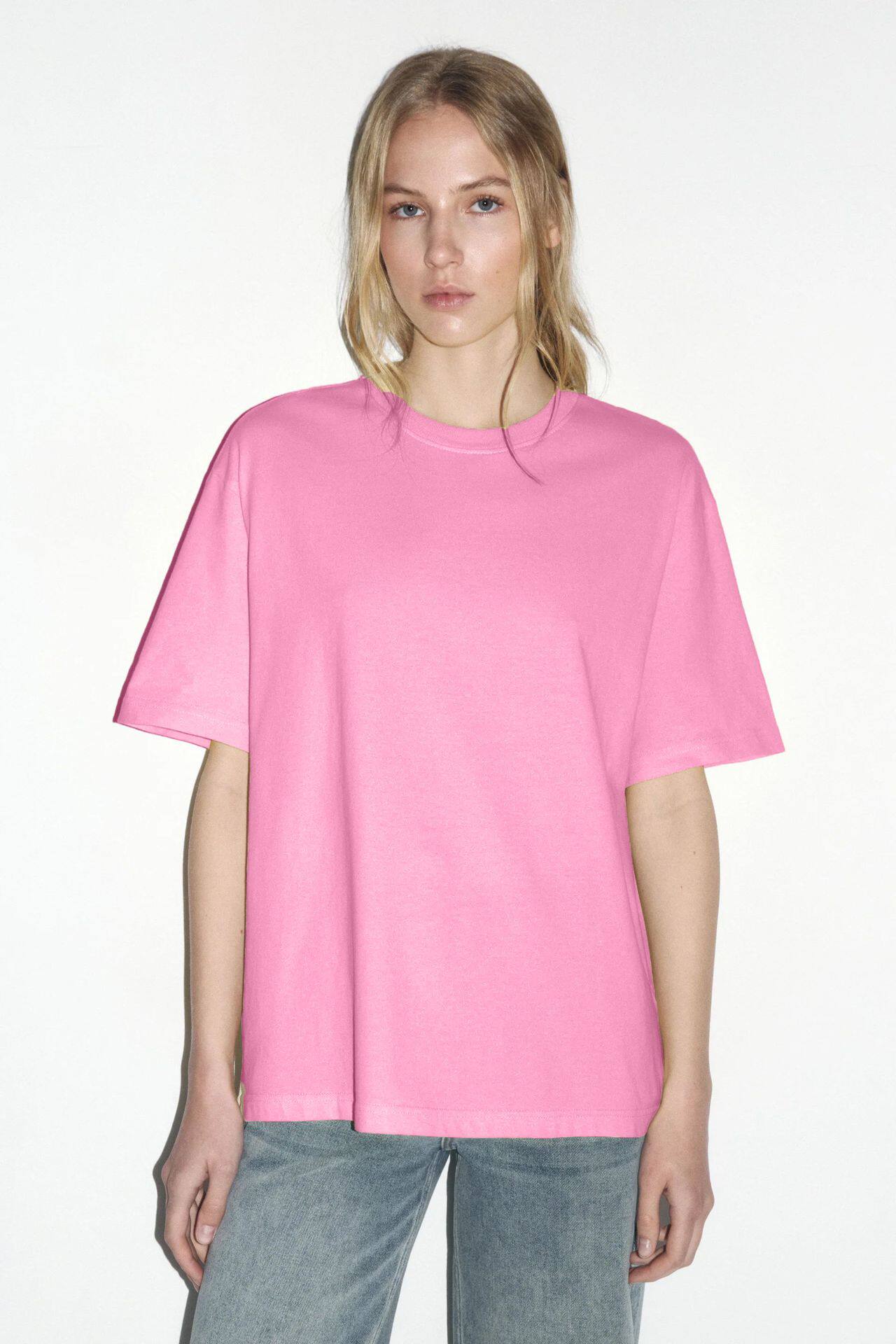 Womens 100 Cotton Solid Color T Shirt Round Neck Short Sleeve Versatile Style Spring Summer Collection Wholesale