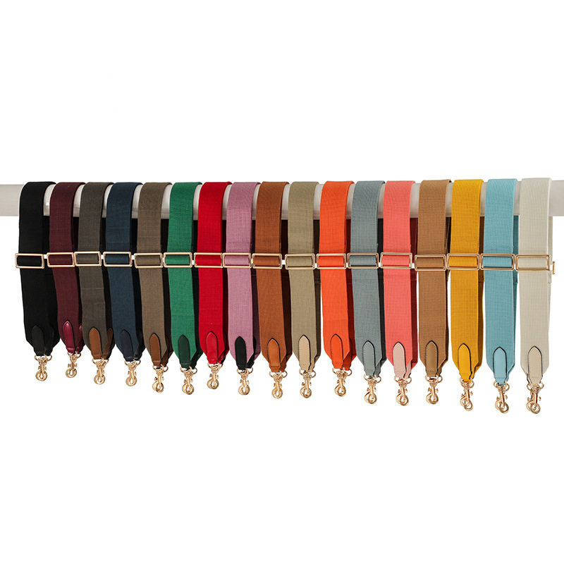 Mahuangshi MHS-F-11 Adjustable 5cm Canvas Webbing Wide Shoulder Strap Women's Bag Replacement Bucket Strap Accessories Crossbody