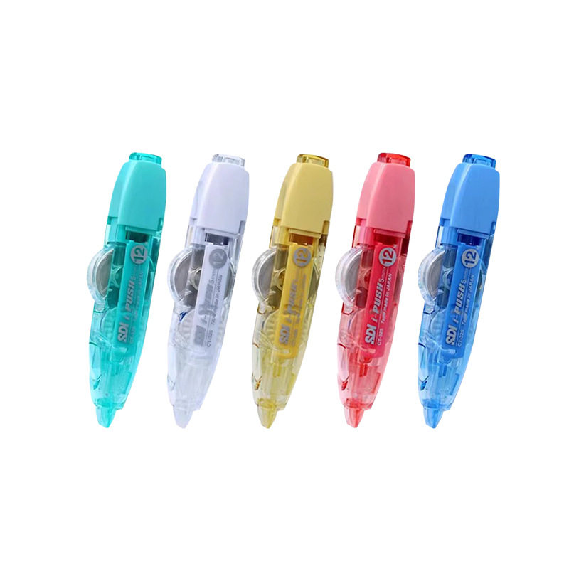 Sdi Correction Tape for Students with Large Capacity, High Appearance Value, 12m Imported Core Multifunctional Correction Tape