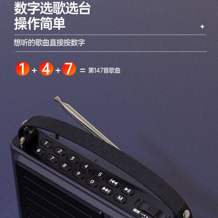 Huibang Icebreaker L36 Full Band Elderly High Sensitive Radio Plug-in Card U Disk Auditor Player Speaker