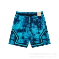 C2416 tie dye lake blue black