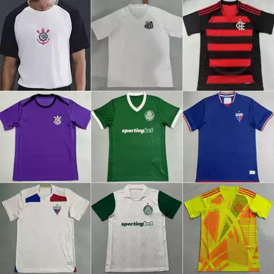 242526 Santos Flamengo Corinthians Palmeiras Fortaleza Brasileirão Jerseys Soccer Uniforms