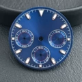 Blue surface silver nail triangle mark without mark