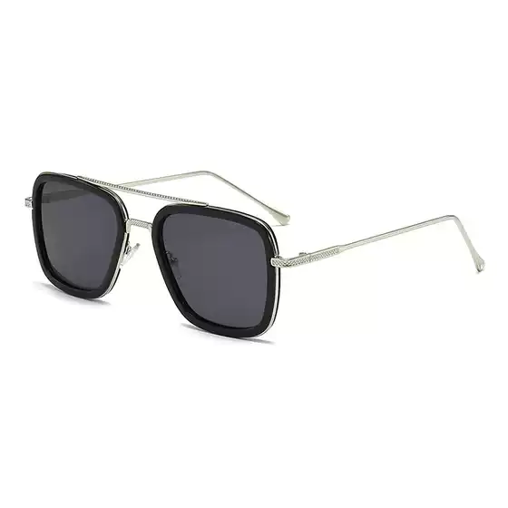 New Iron Man Same Style Sunglasses, European and American Sunglasses, Men's Trendy Glasses, Fashionable Square Frame Spider-Man Sunglasses