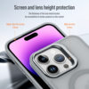 Suitable for Apple 17Pro Skin-Feel Magnetic Phone Case iPhone 16Promax Lens Holder 13 Protective Case 14