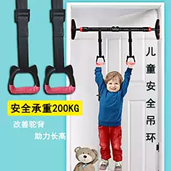 Pull-Up Rings for Home Gym Kids Adults Indoor Training Exercise Strength Conditioning