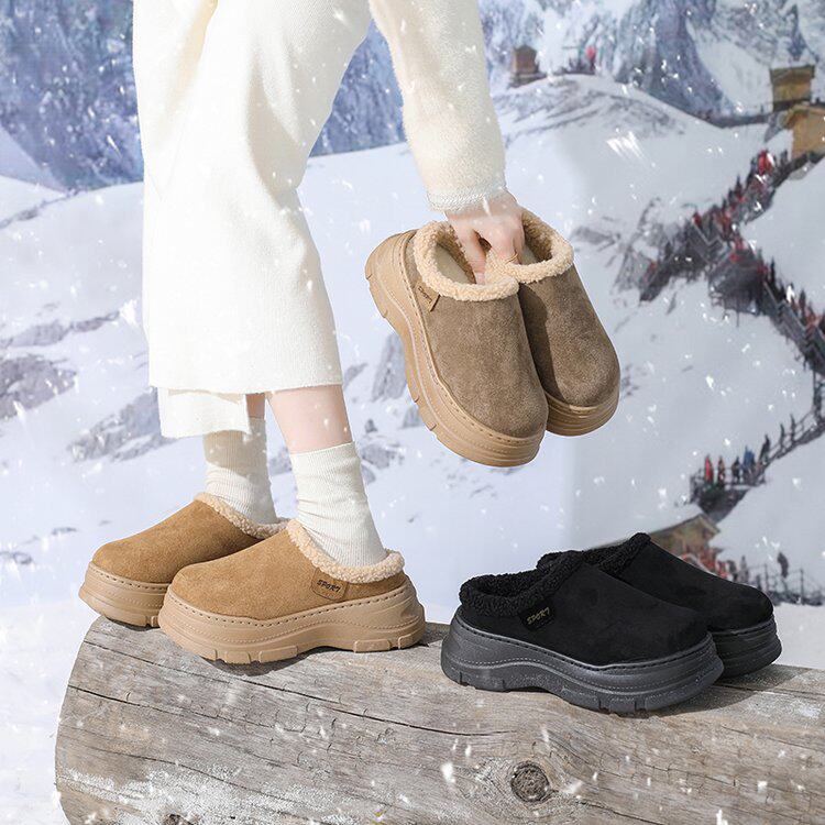 2025 New Cross-Border Export Large Size Thick-Soled Cotton Slippers Large Size Couple Model 36-45 Amazon Temu Dropshipping