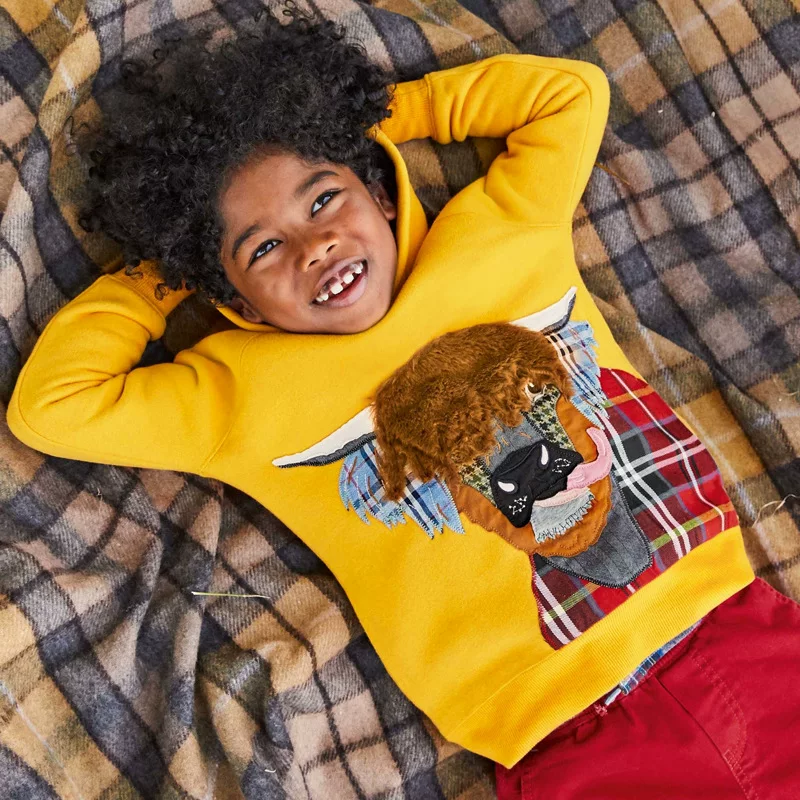 Long-sleeve Girls' Jacket, Fleece-lined Hooded Zipper Top, Winter Thick Kids' Coat