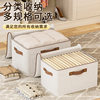 New Tianshan Cotton and Linen Zipper Storage Box Household Bedroom Seasonal Storage Box Dormitory Clothes and Pants Storage Box