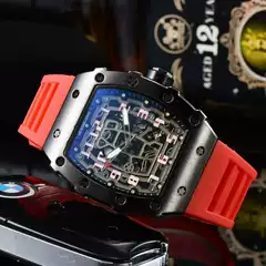 Manufacturers supply new hollow non-mechanical pointer single calendar unisex quartz watch barrel watch in stock
