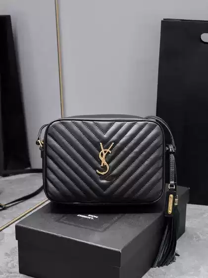 Cross-Border Supply New Classic Yangshulin Tassel Camera Bag Fashionable Genuine Leather Shoulder Crossbody Women's Bag with Logo