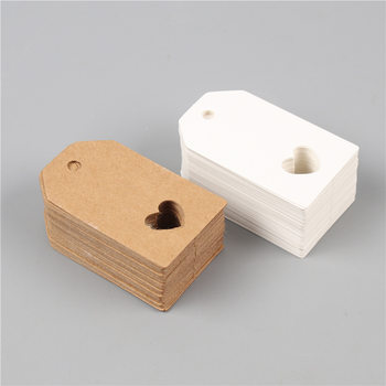 Amazon Flat-Top Kraft Paper Gift Tags Blank Tags Hang Tags Twine Tags Price Tags Wholesale