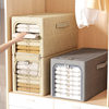 Cotton and Linen Deepened Clothes Box Home Wardrobe Wardrobe Toy Storage Box Portable Foldableable Storage Box