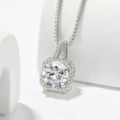 Platinum White Zirconium Necklace