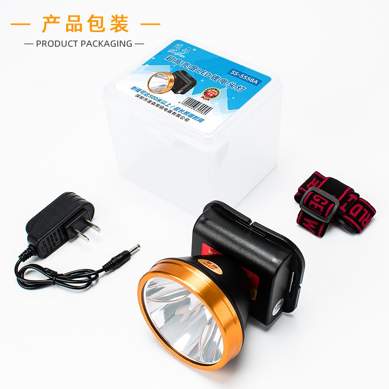 Headlamp New Strong Light Super Bright Miner's Lamp Night Fishing Outdoor Mountaineering Head-Mounted Lighting Construction Site Flashlight