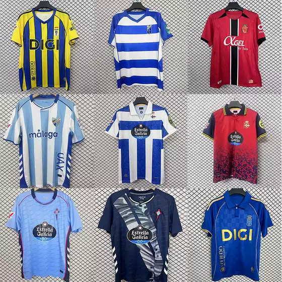 2526 La Liga Less Popular Oviedo, Celta, Malaga Fan Tops Soccer Jerseys