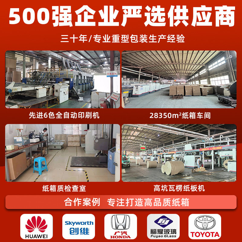 Decorative painting carton custom manufacturers seven-layer hard rectangular oil painting frame mural mirror logistics packaging box custom