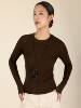 Autumn and Winter Tencel Wool Raglan Sleeve Bottoming Shirt for Women, Soft and Waxy, Skin-Friendly, Breathable and Slimming Look, Long-Sleeved Top