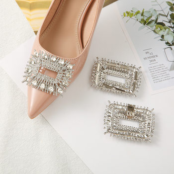 Cross-border women's high heels decorative accessories shoes accessories wedding shoes accessories shoes buckle removable shoes Flower Diamond shoe clip