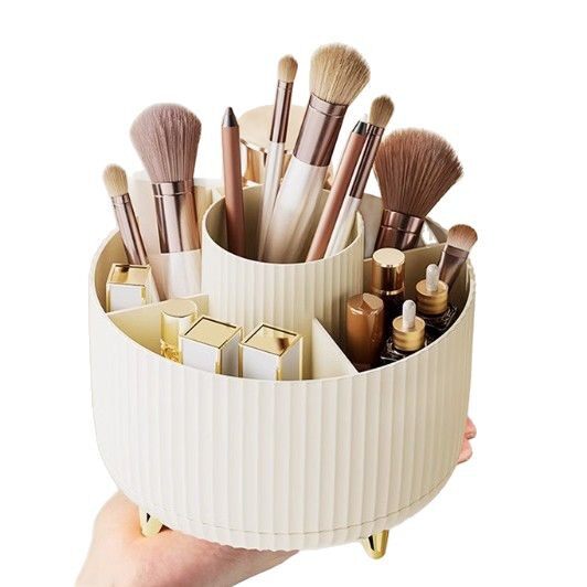 Desktop Rotating Storage Box Household Fit Box Rotating Skin Care Dressing Table Cosmetic Storage Box Pen Storage