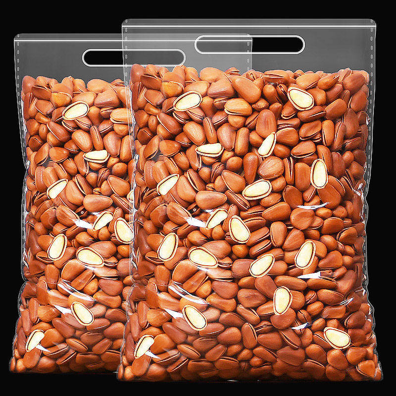 2024 New Northeastern Pine Nuts 500g Extra Large Original Hand-Peeled Bagged Loose Opening Wild Nuts Whole Box 250g