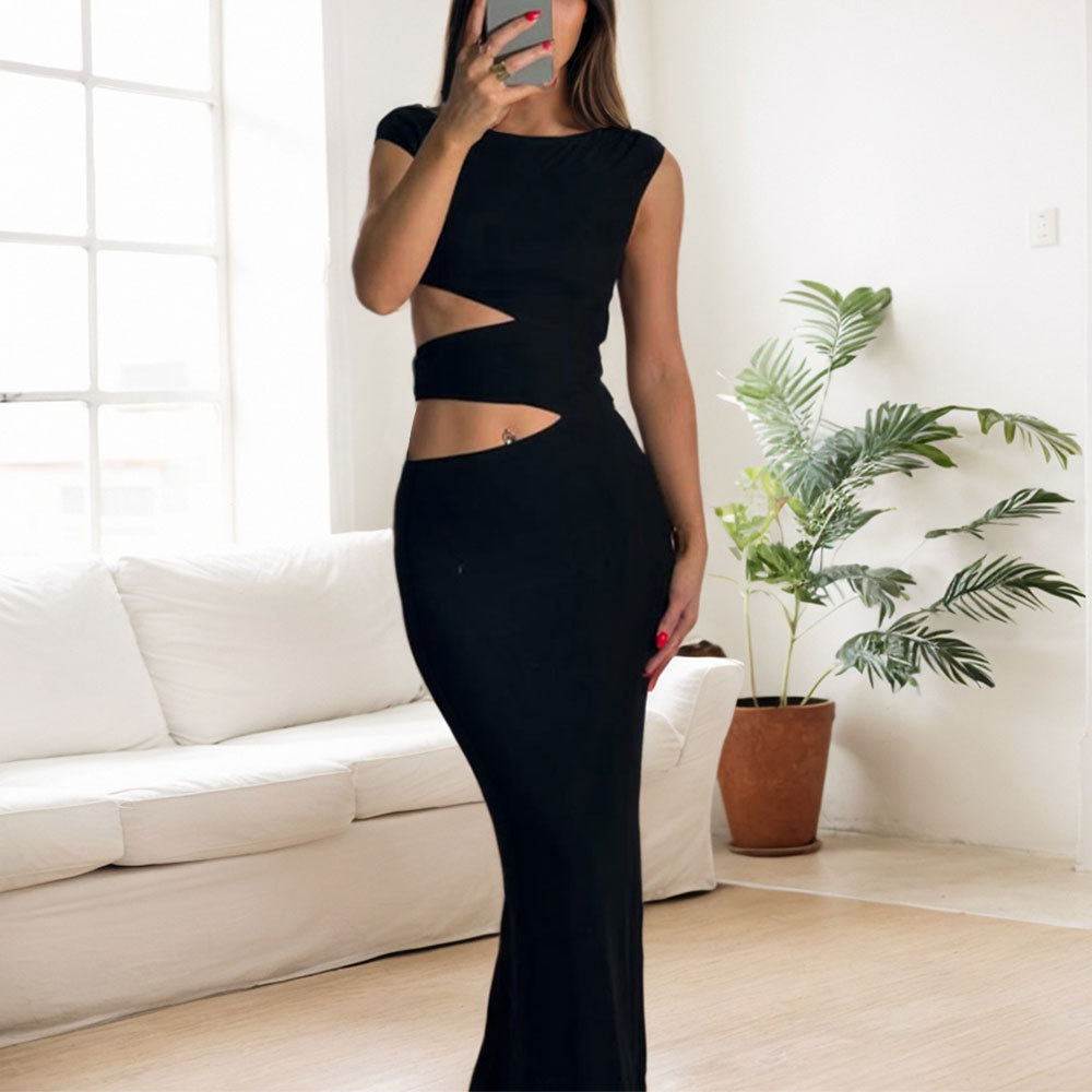 Elegant Hollow Out Bodycon Maxi Dress for Women Spring Summer Collection Perfect for Parties and Special Occasions