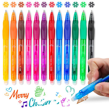 Cross-border Press Erasable Pen Thermal Erasable Magic Erasable Gel Pen Amazon Color Quick-drying Brush Ballpoint Pen