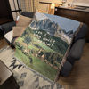 New Foreign Trade Landscape Decoration Casual Blanket Cartoon Knitted Blanket Sofa Blanket Travel Tent Cover Blanket Bed Blanket