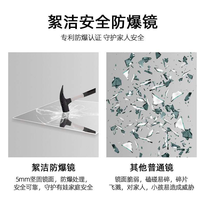 Medieval Retro Solid Wood Full-Length Mirror Home Floor-Standing Dressing Mirror Wall-Mounted Living Room Entrance Wall French Decorative Mirror