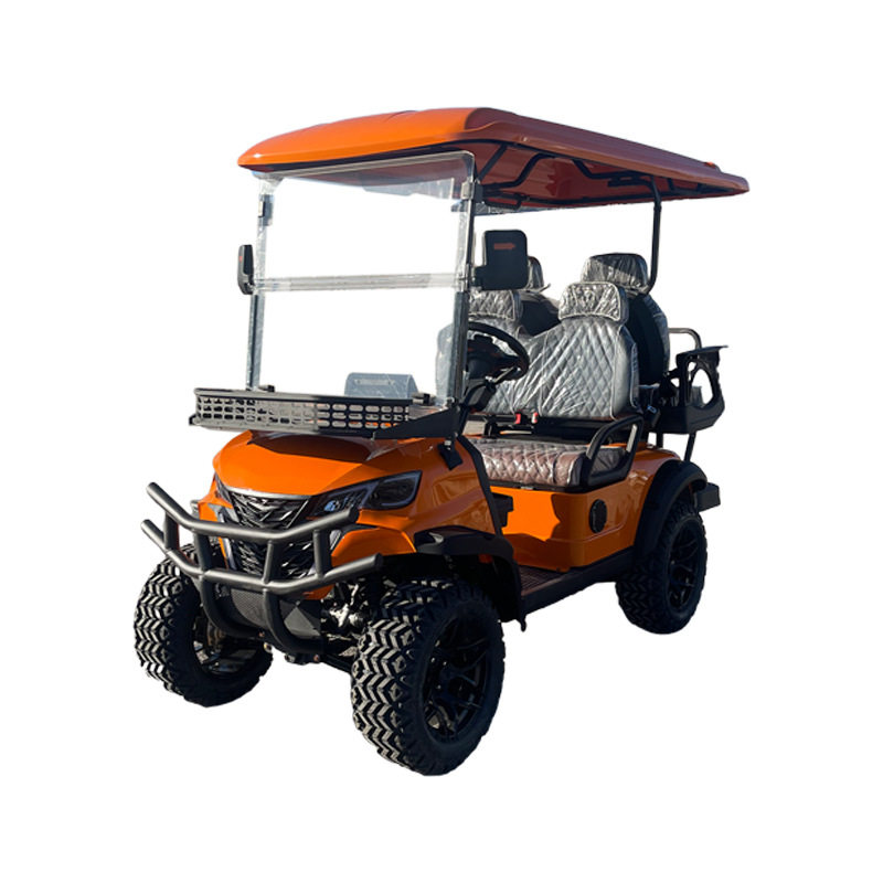 Electric Golf Cart Factory Produces Foreign Trade Golf Cart Three-Row Six-Seater New Sightseeing Patrol Car