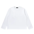 White (boxy short and wide long-sleeved t-shirt)