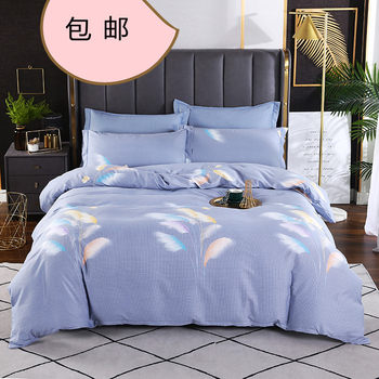 Cotton four-piece cotton sanding thickened bed sheet quilt cover autumn and winter four-piece cotton twill factory direct generation