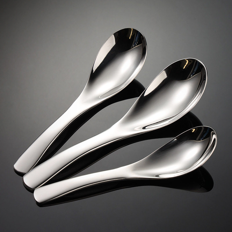 En 316 Stainless Steel Chinese Style Spoon Multi-Size Household Spoon Baby Soup Spoon Mother and Infant Feeding Spoon Gift