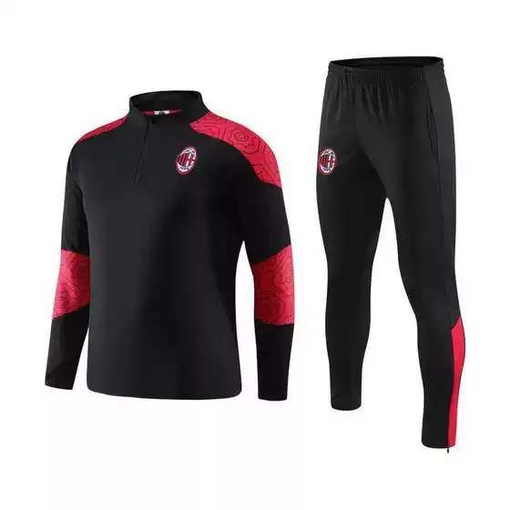 Autumn and winter soccer uniforms half-zip long-sleeved tights training suit suit bare board adult sportswear outfits