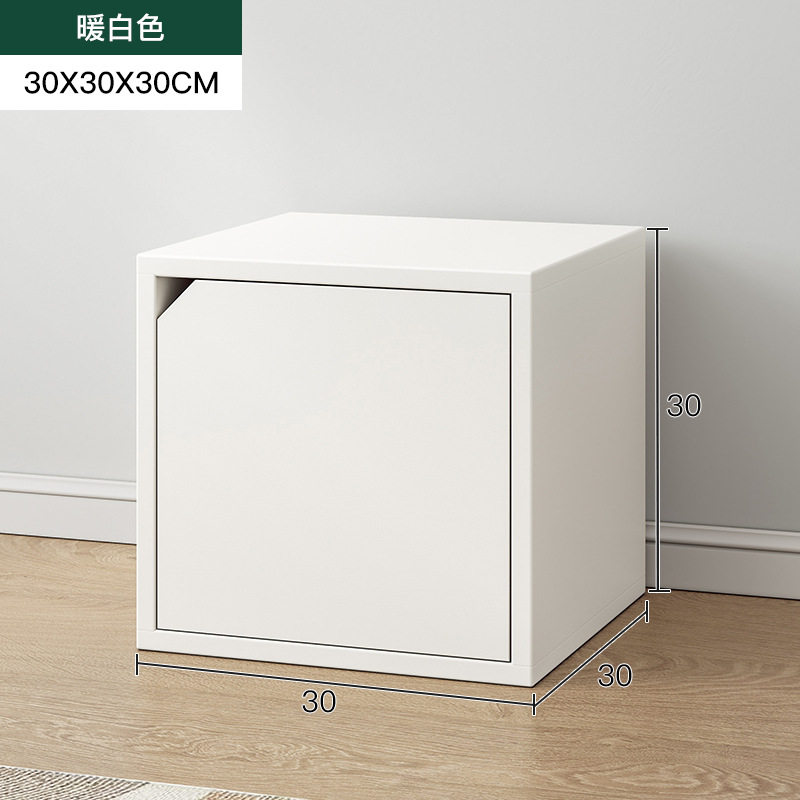 自由组合格子柜书本收纳柜储物柜简易书架阶梯柜玻璃小书柜方格柜