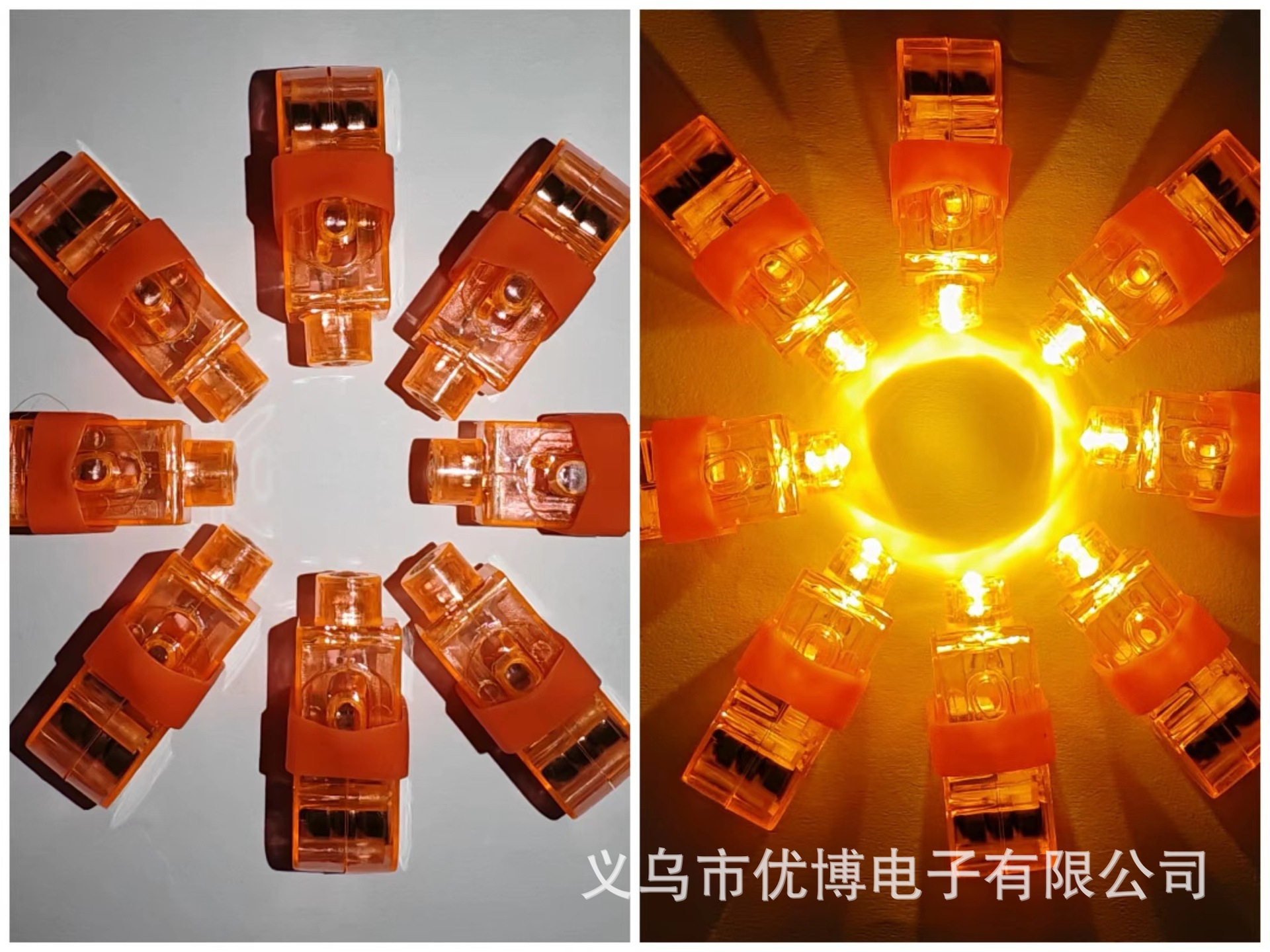 厂家直销LED闪光手指灯冰雕刺身灯夜航灯助威道具发光玩具批发