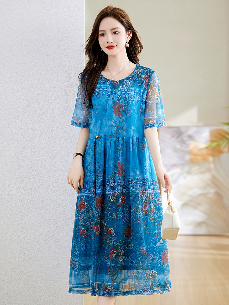 (Mới) Mã K3526 Giá 1540K: Váy Đầm Liền Thân Nữ Hatdi Hàng Mùa Hè Phục Cổ Cổ Điển Họa Tiết Hoa Thoáng Khí Thời Trang Nữ Chất Liệu G04 Sản Phẩm Mới, (Miễn Phí Vận Chuyển Toàn Quốc).