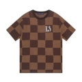 3 bao ka color (checkerboard jacquard with diamond embroidery)