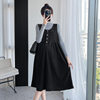 Maternity clothes Spring and Autumn New Korean style fashionable temperament age-reducing suspender skirt bottoming shirt two-piece set pregnant women dress