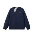Round neck navy blue
